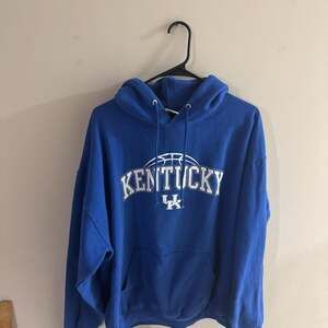 Kentucky Basketball Arch Logo Hoodie Blue, Pullover Sweatshirt